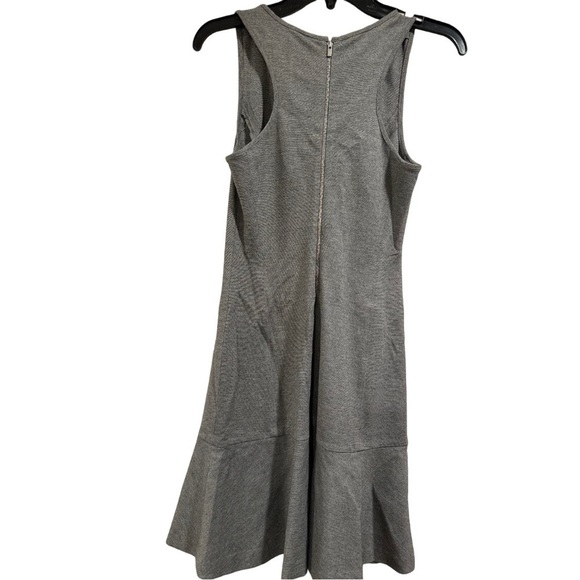 Banana Republic Gray Sleeveless Fitted & Flare Drop Waist Mini Dress Size 0 - Picture 4 of 15